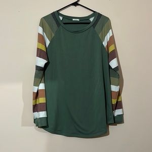 Long sleeve striped shirt